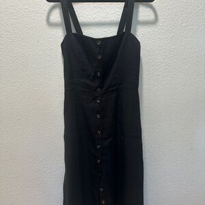 Reformation Black Midi Dress